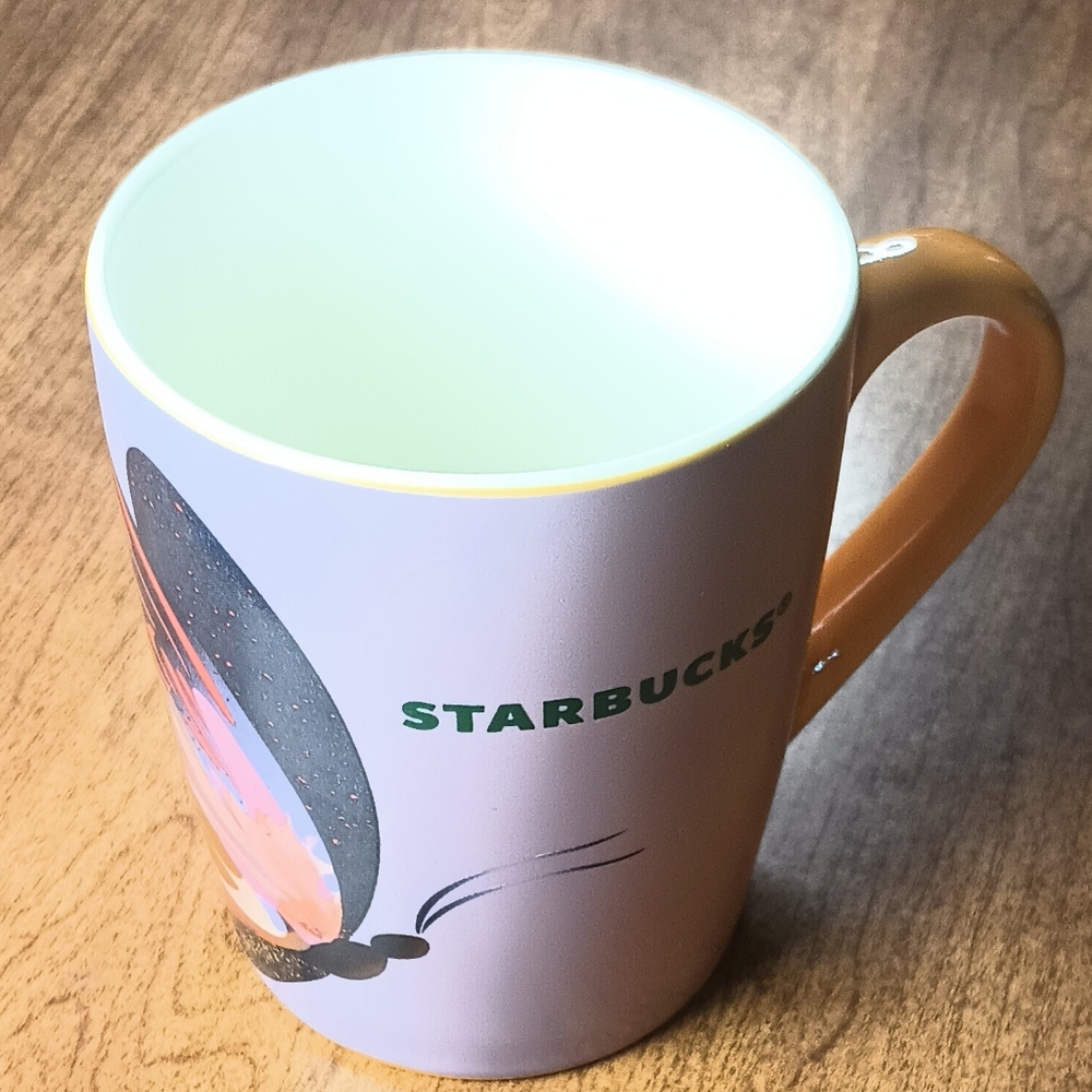 Starbucks Butterfly Orange Purple Design Coffee Tea Mug 10 oz 2021 Sunset Boho